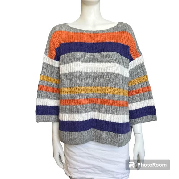 Lou & Grey by LOFT oversized striped sweater S - Picture 1 of 4